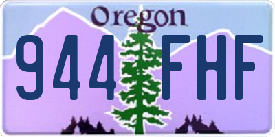 OR license plate 944FHF