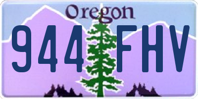 OR license plate 944FHV