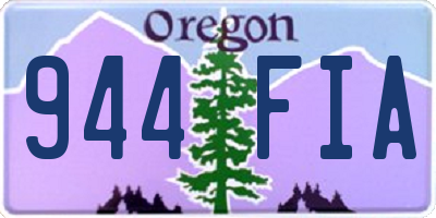 OR license plate 944FIA