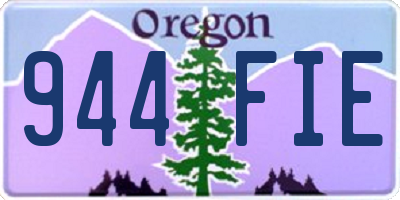OR license plate 944FIE