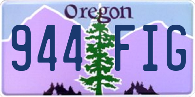 OR license plate 944FIG