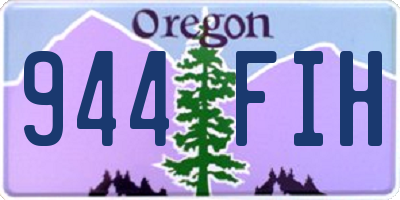 OR license plate 944FIH