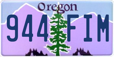OR license plate 944FIM