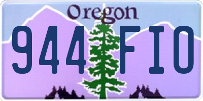 OR license plate 944FIO