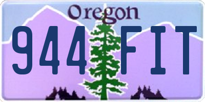OR license plate 944FIT