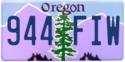 OR license plate 944FIW
