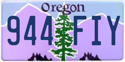 OR license plate 944FIY