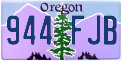 OR license plate 944FJB