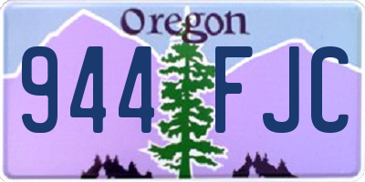 OR license plate 944FJC