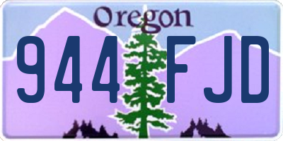 OR license plate 944FJD