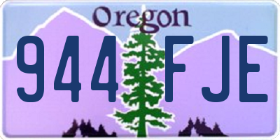OR license plate 944FJE