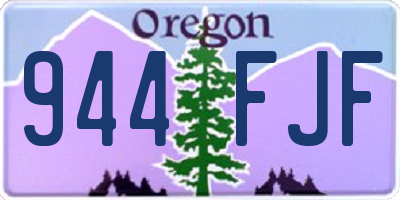 OR license plate 944FJF