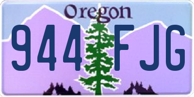 OR license plate 944FJG