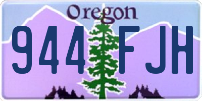 OR license plate 944FJH