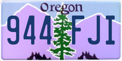 OR license plate 944FJI