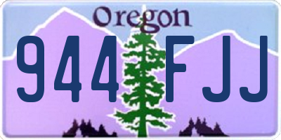 OR license plate 944FJJ
