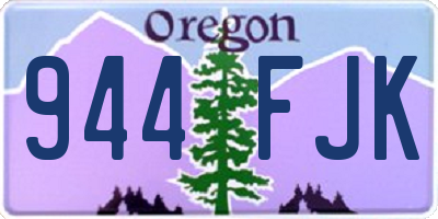 OR license plate 944FJK