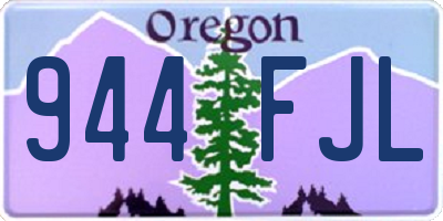OR license plate 944FJL