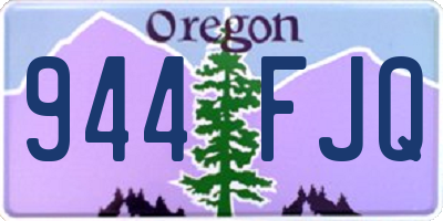 OR license plate 944FJQ