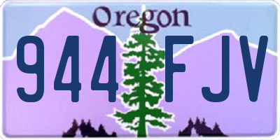 OR license plate 944FJV