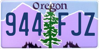 OR license plate 944FJZ