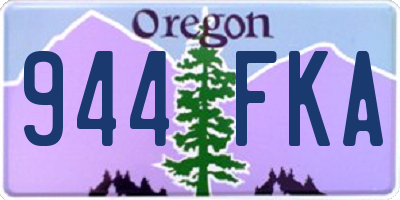 OR license plate 944FKA