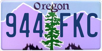 OR license plate 944FKC
