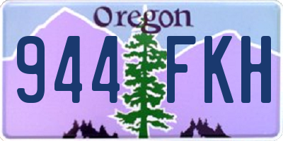 OR license plate 944FKH