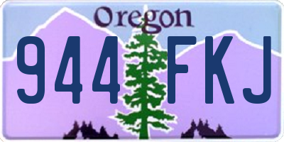 OR license plate 944FKJ