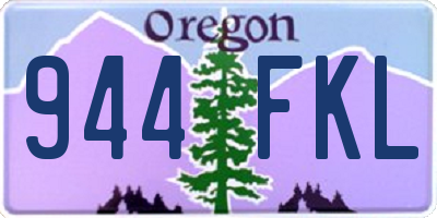 OR license plate 944FKL