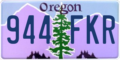 OR license plate 944FKR