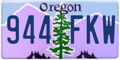 OR license plate 944FKW