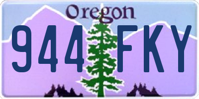 OR license plate 944FKY