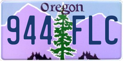 OR license plate 944FLC