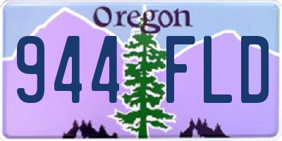 OR license plate 944FLD