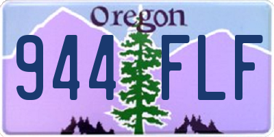 OR license plate 944FLF