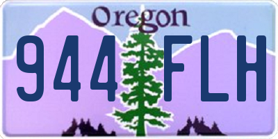 OR license plate 944FLH