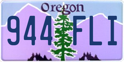 OR license plate 944FLI