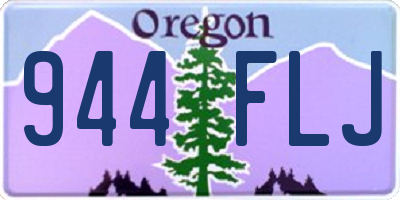 OR license plate 944FLJ