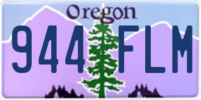 OR license plate 944FLM