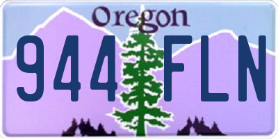OR license plate 944FLN