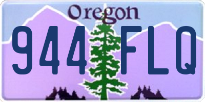OR license plate 944FLQ