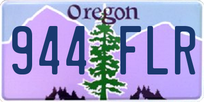 OR license plate 944FLR
