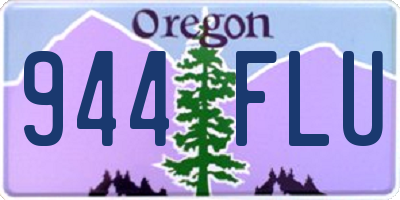 OR license plate 944FLU