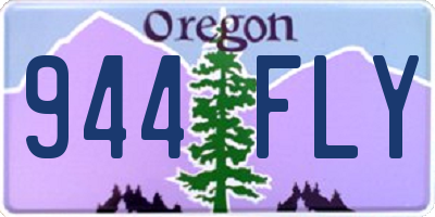 OR license plate 944FLY