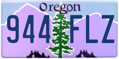 OR license plate 944FLZ