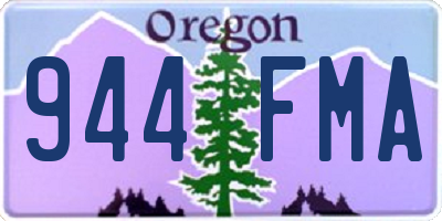 OR license plate 944FMA