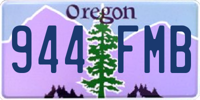 OR license plate 944FMB