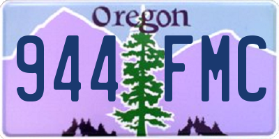 OR license plate 944FMC