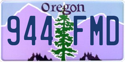 OR license plate 944FMD